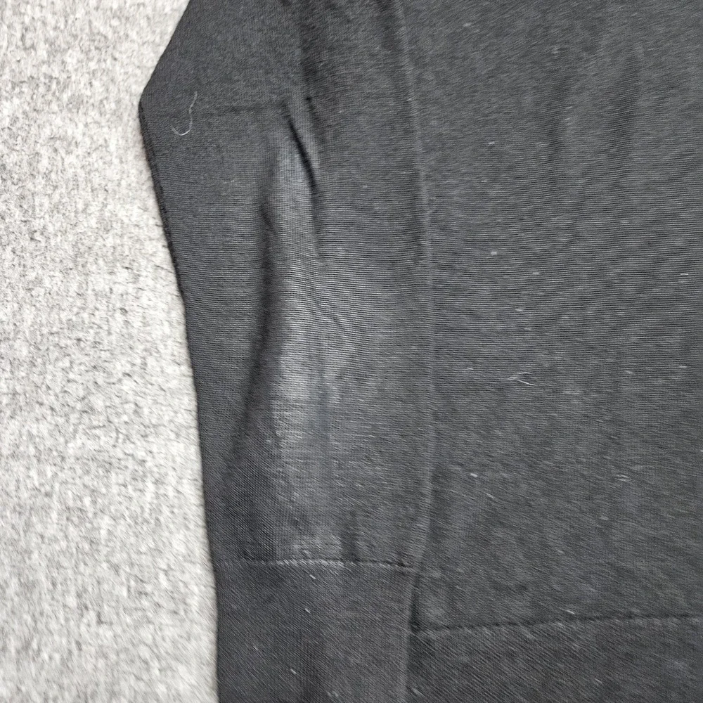 UNTUCKit Belguardo Sweater Mens Large Black Stripe Merino Wool Quarter Zip